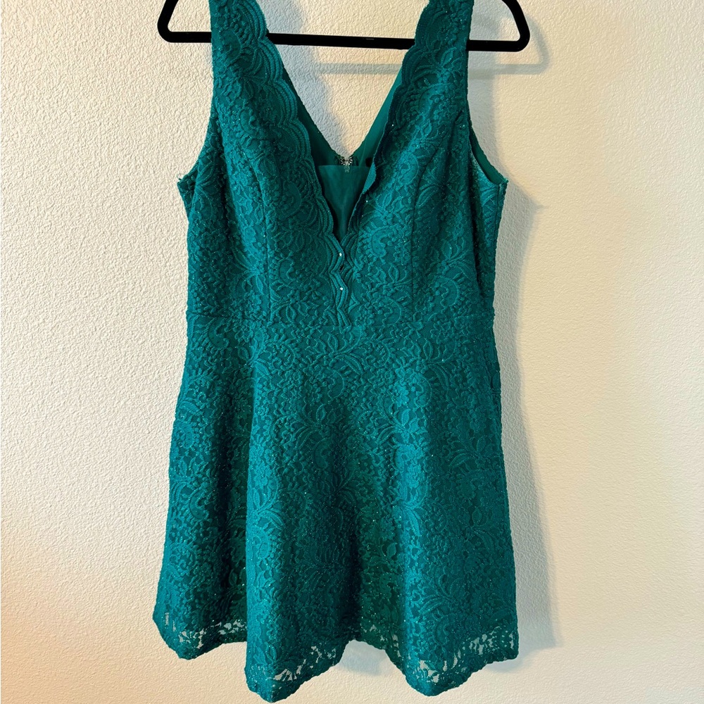 City Studio short dress, emerald green
